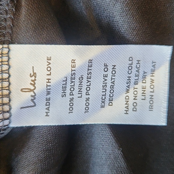 Lulus Dress Floral Black Long Sleeve Mini Sheer Pleated Ruffle A Line Sz M - Picture 16 of 16